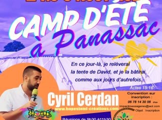 PANASSAC ETE 2025 AVEC CYRIL CERDAN DU 2 AU 8 AOUT