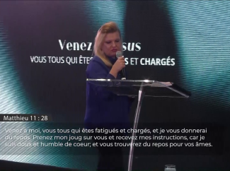 Dorothée RAJIAH – Venez à Jésus vous tous qui êtes fatigués et chargés