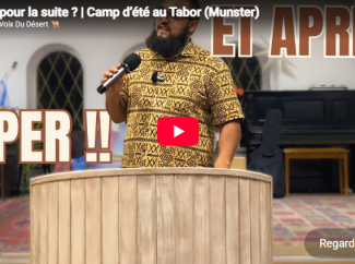 Fabien MIGNARD –  Quels fruits pour la suite ? | Camp d’été au Tabor (Munster)
